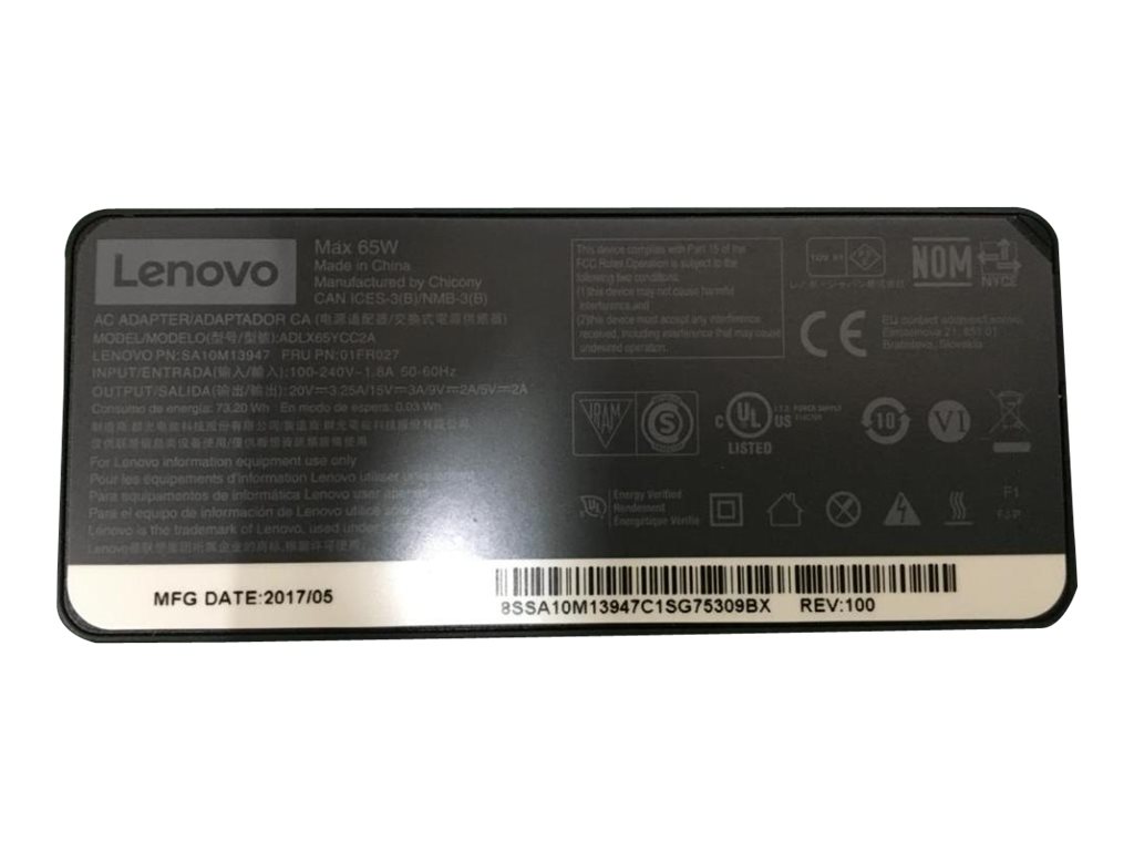 Lenovo Chicony ADLX65YCC2A - Netzteil - 65 Watt - FRU, (CRU)