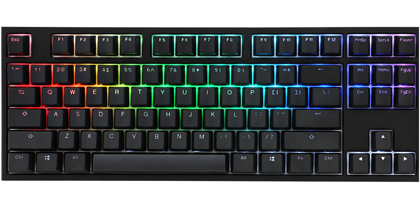 Ducky One 2 RGB TKL keyboard USB German Black