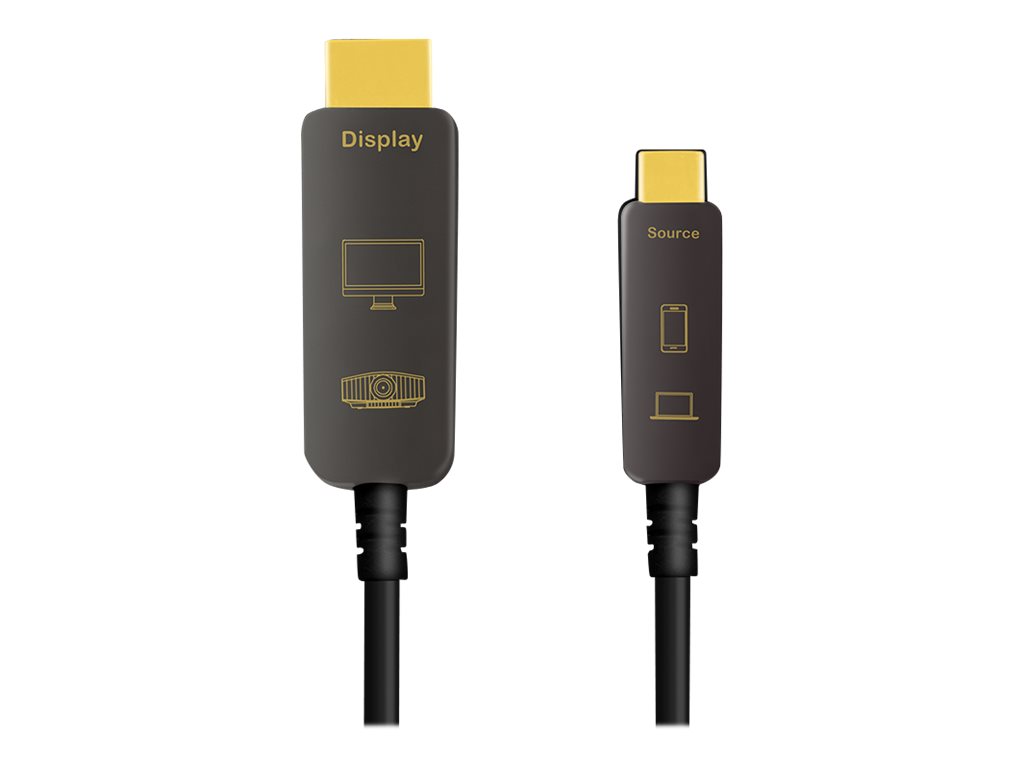 LogiLink CUF0100 cavo e adattatore video 10 m USB tipo-C HDMI tipo A (Standard) Nero
