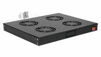 Equip Cooling Fans 19, 1U, 4FANS, RAL9005 Black