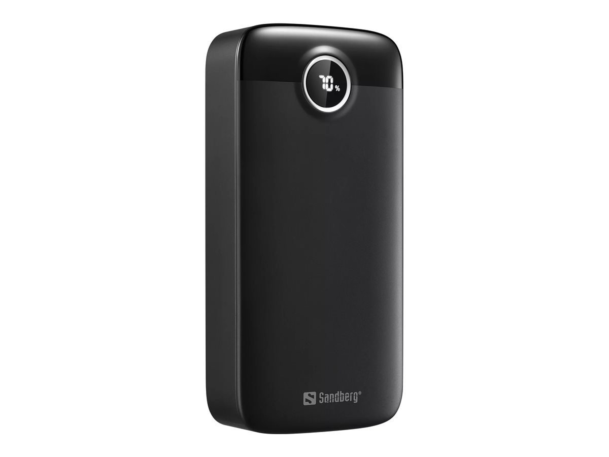 Sandberg 421-49 banque dalimentation �lectrique Semi-solide 20000 mAh Noir