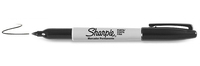 Sharpie Fine Point - Schwarz - Feine Spitze - Mehrfarben - Fein - Metall - Papier - Kunststoff - AP