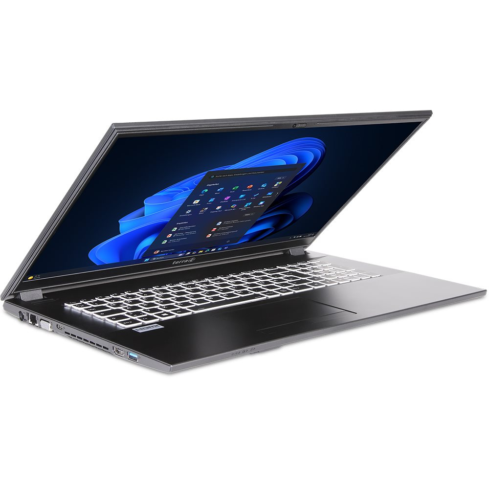 TERRA 1220892 ordenador portatil Intel� Core i5 i5-1335U Port�til 43,9 cm (17.3) Full HD 16 GB DDR5-SDRAM 500 GB SSD Wi-Fi 6 (802.11ax) Windows 11 Pro Gris
