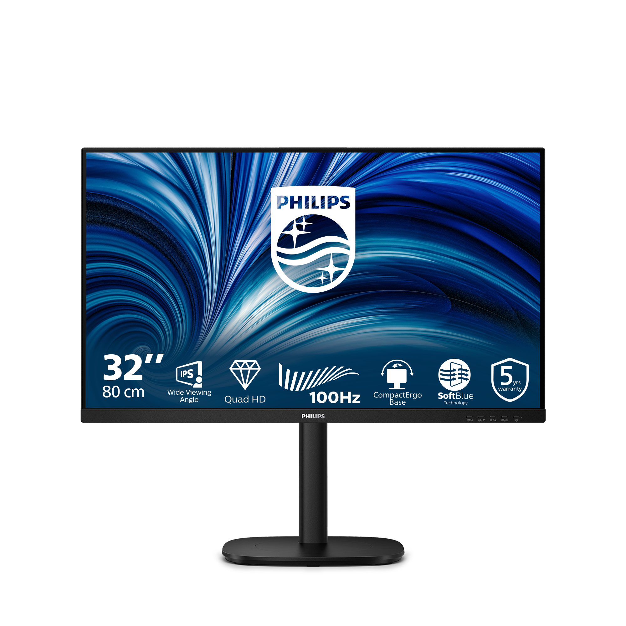 Philips 3000 series 32B2N3500/00 computer monitor 80 cm (31.5) 2560 x 1440 pixels Quad HD LCD Black