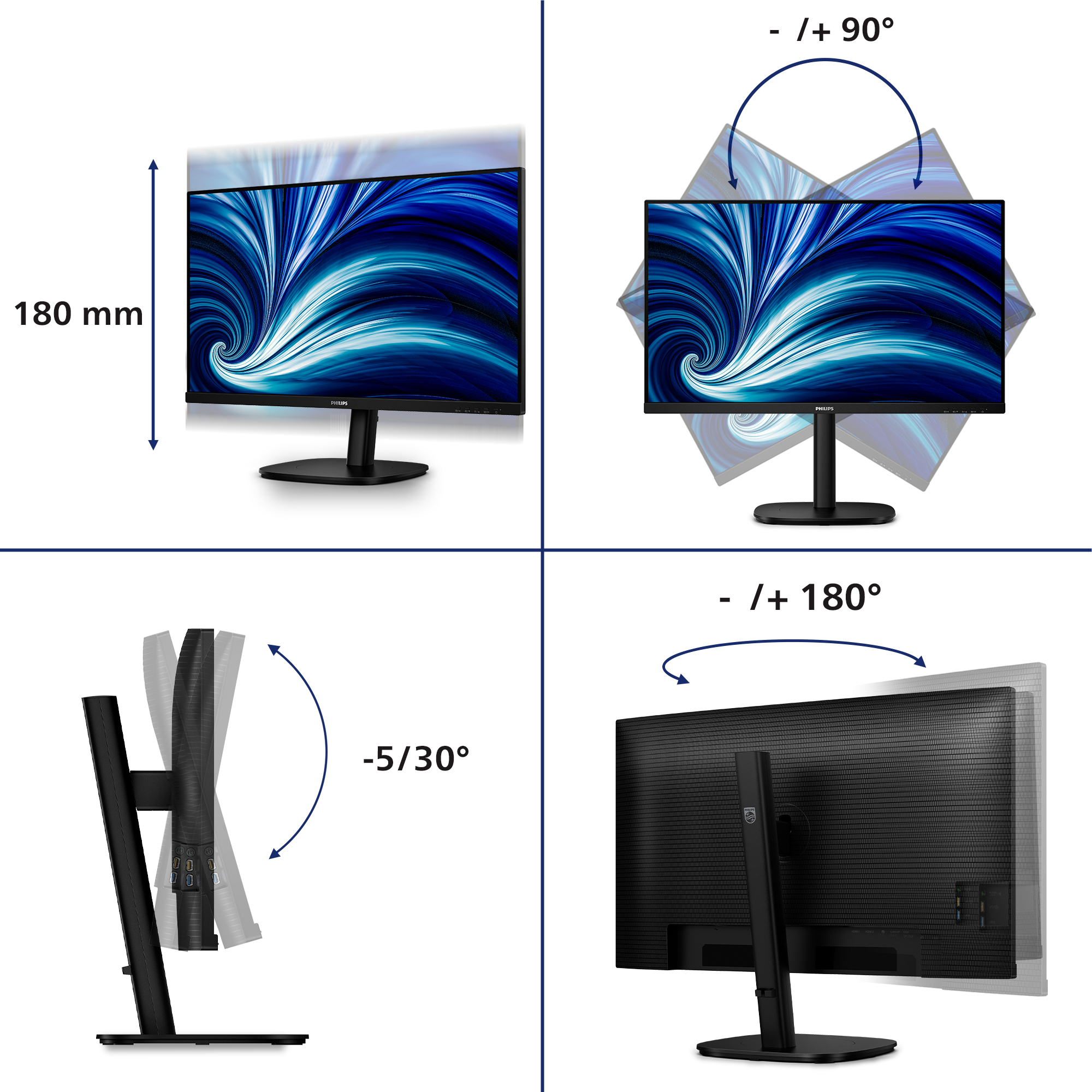 Philips 32B2N3500 - 3000 Series - LED-Monitor - 81.3 cm (32)