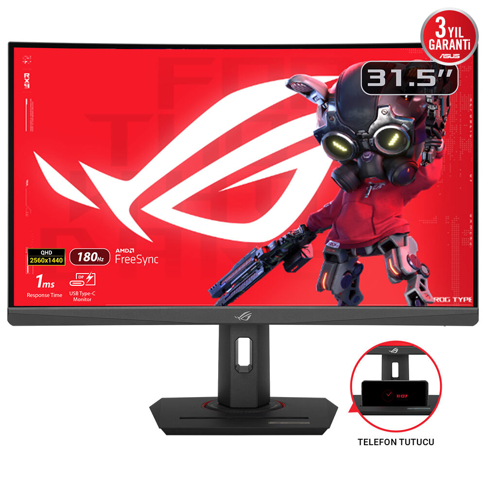 ASUS ROG Strix XG32WCS - LED-Monitor - Gaming - gebogen - 81.3 cm (32)