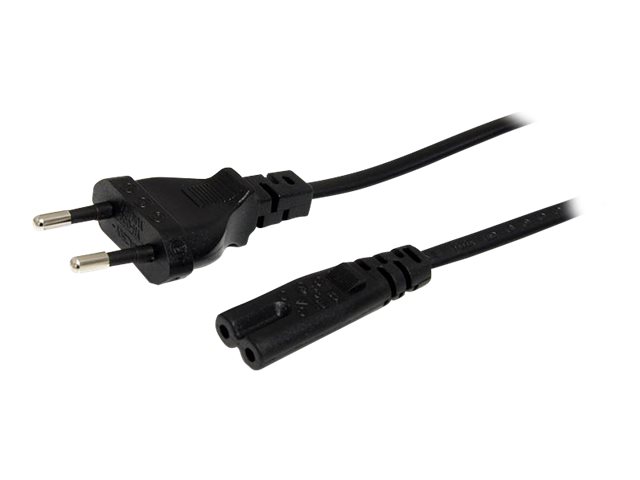 StarTech.com 2m (6ft) Laptop Power Cord, EU Plug to C7, 2.5A 250V, 18AWG, Laptop Replacement Cord, Printer Power Cable, Laptop Charger Cord, Laptop Power Brick Cord - UL Listed