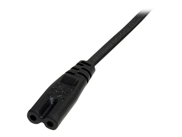 StarTech.com 2m (6ft) Laptop Power Cord, EU Plug to C7, 2.5A 250V, 18AWG, Laptop Replacement Cord, Printer Power Cable, Laptop Charger Cord, Laptop Power Brick Cord - UL Listed
