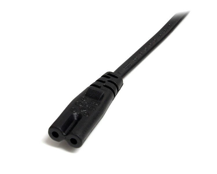 StarTech.com 2m (6ft) Laptop Power Cord, EU Plug to C7, 2.5A 250V, 18AWG, Laptop Replacement Cord, Printer Power Cable, Laptop Charger Cord, Laptop Power Brick Cord - UL Listed