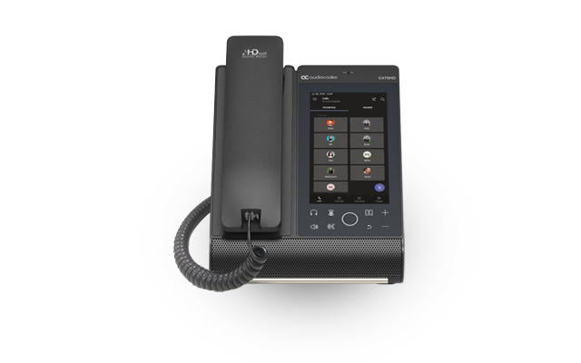 AudioCodes TEAMS-C470HDPS-DBW tlphone fixe Noir Wifi
