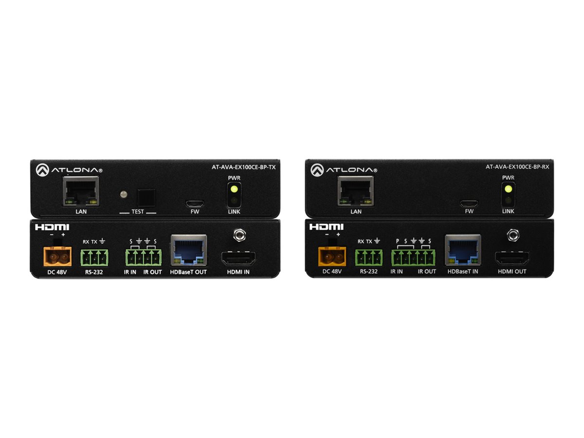Atlona AT-AVA-EX100CE-BP-KIT AV extender Black