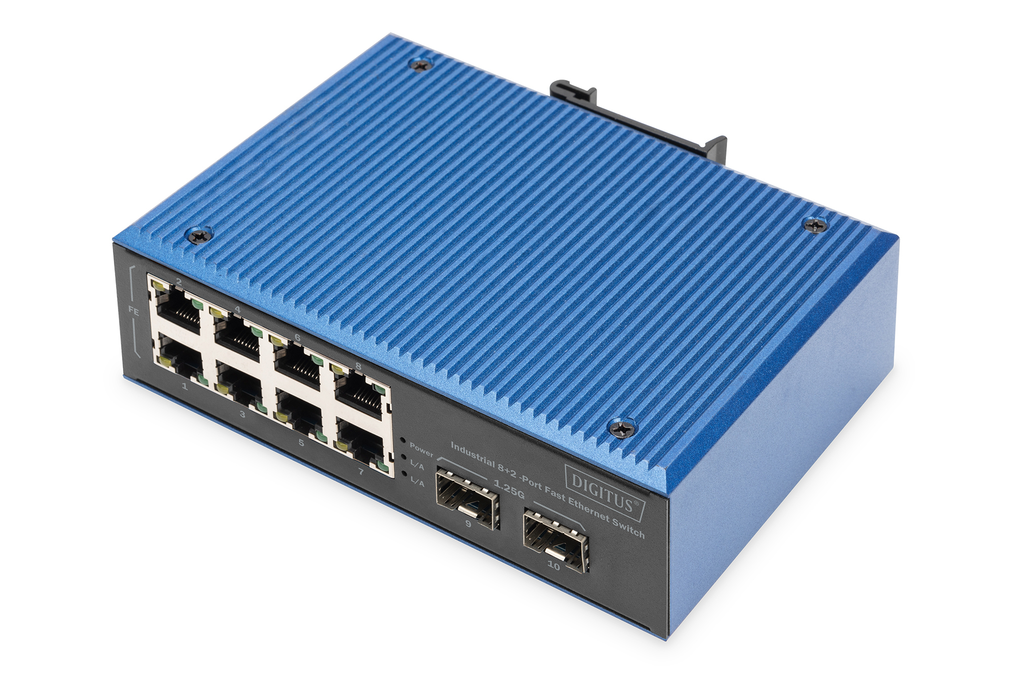 Digitus Switch Fast Ethernet industriale a 8+2 porte