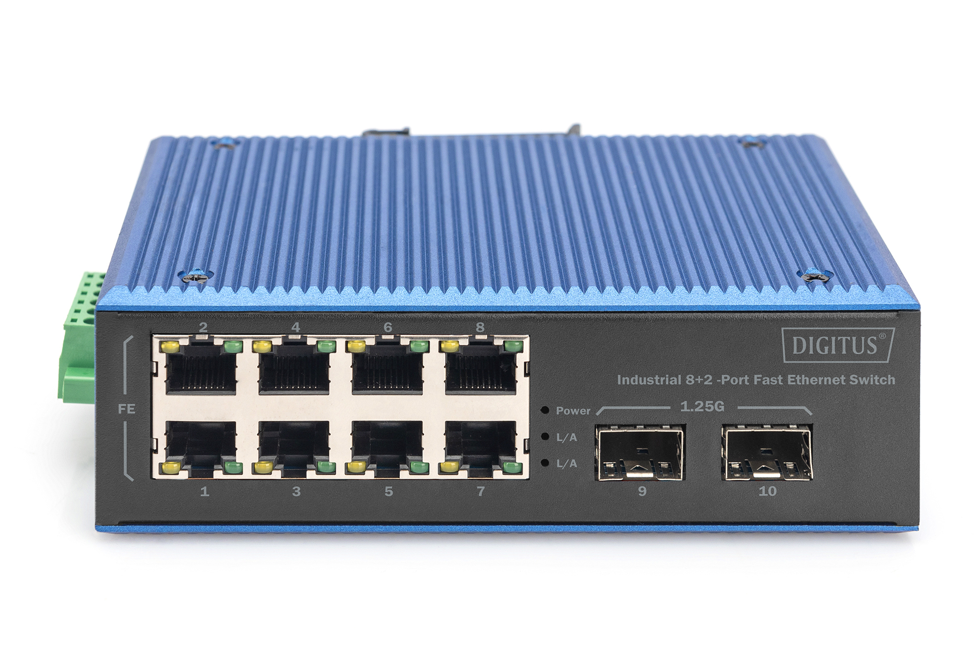 Digitus Switch Fast Ethernet industriale a 8+2 porte