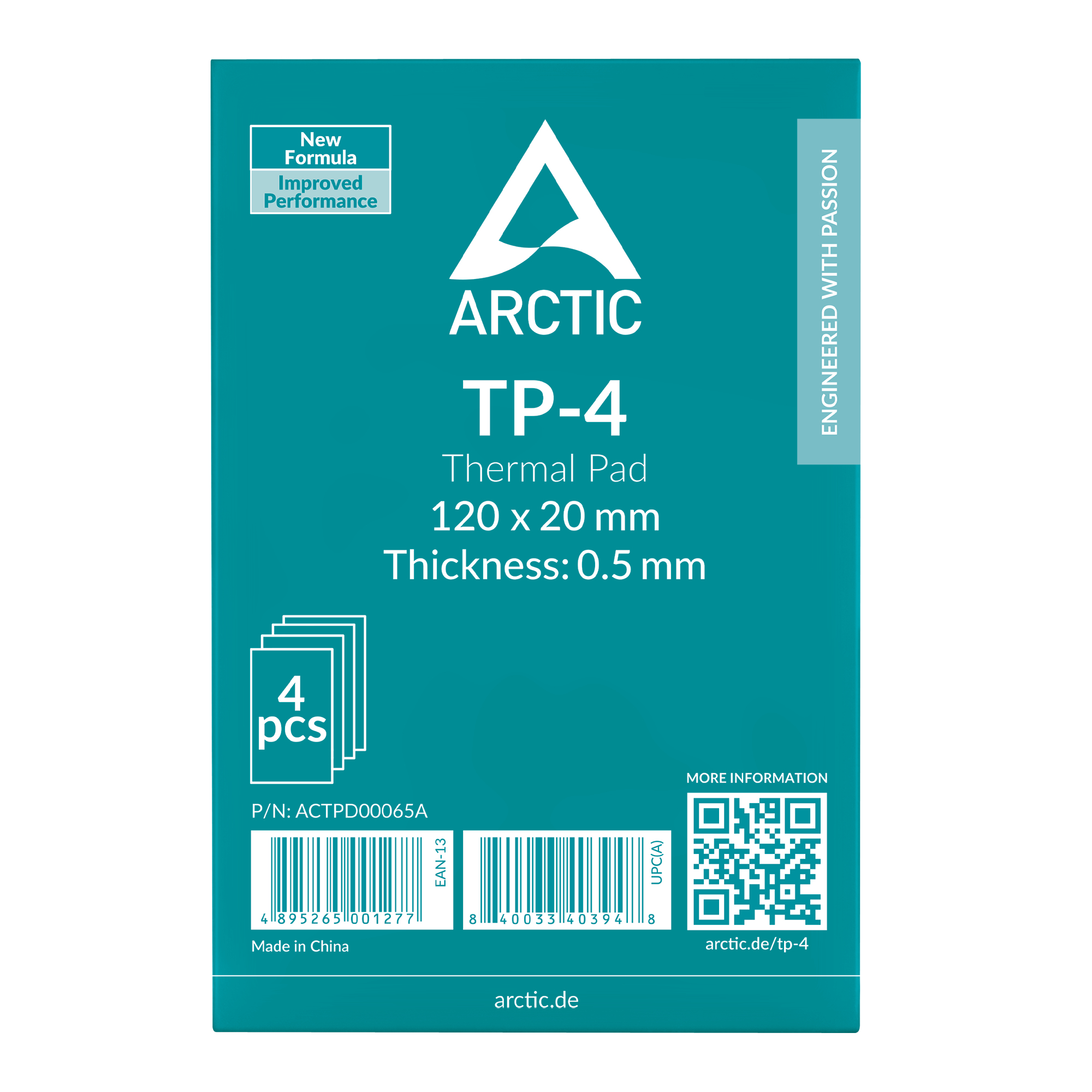 Arctic Thermal pad Tp-4 120 x mm - 0.5 - 4er Pack - Zubeh�r K�hler/L�fter