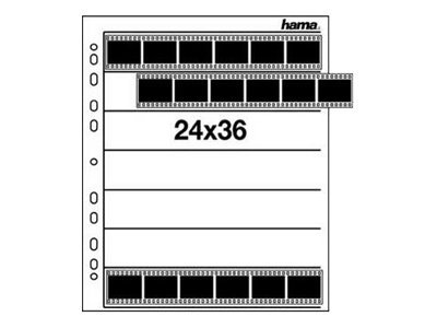 Hama Negative Sleeves, 24 x 36 mm, Glassine matt photo album 7 sheets