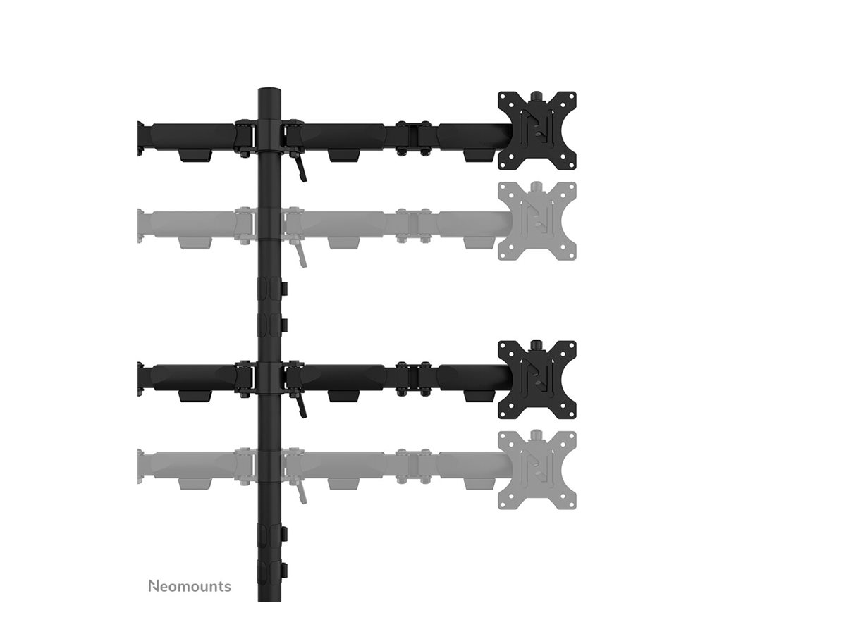 Neomounts DS60-600BL2-2 Quadruple monitor arm 10-32