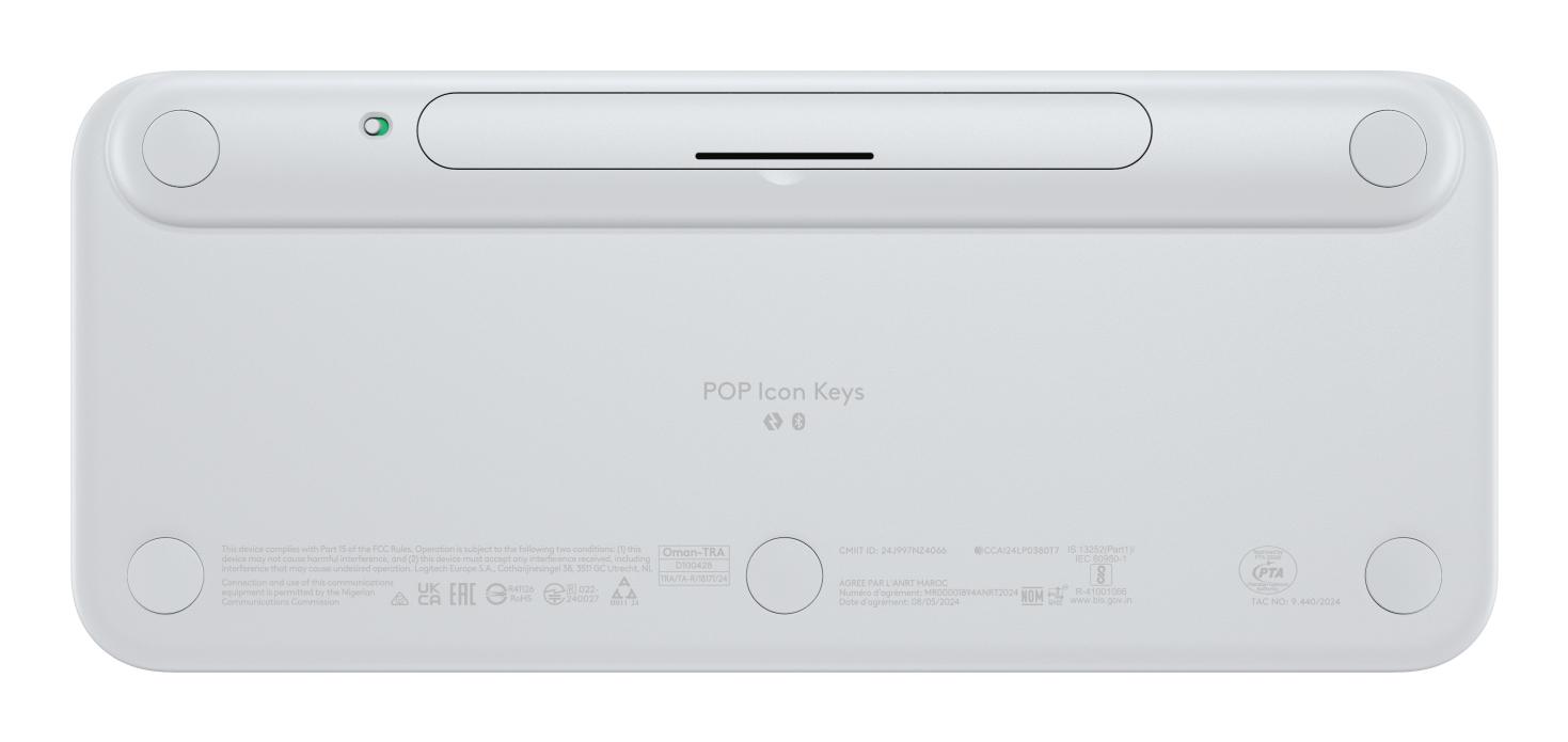Logitech POP Icon Keys teclado Universal Bluetooth QWERTZ Alemn Naranja, Blanco