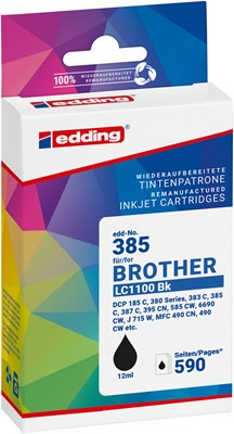 Edding EDD-385 ink cartridge 1 pc(s) Compatible Black