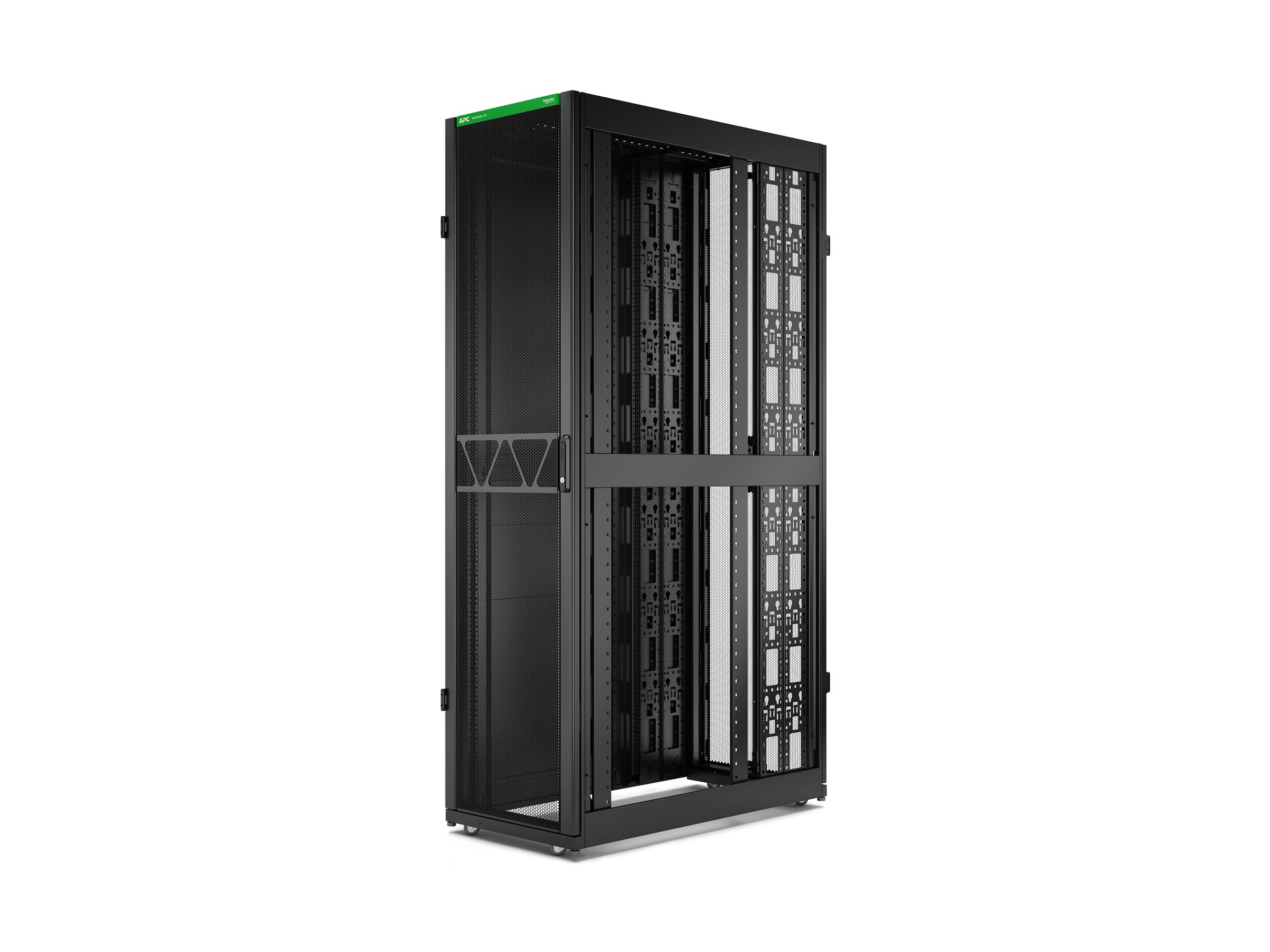 APC Rack Netshelter SX Server, 2e g�n�ration, 48U, 2 258H x 600L x 1 200D mm, avec panneaux lat�raux, noir