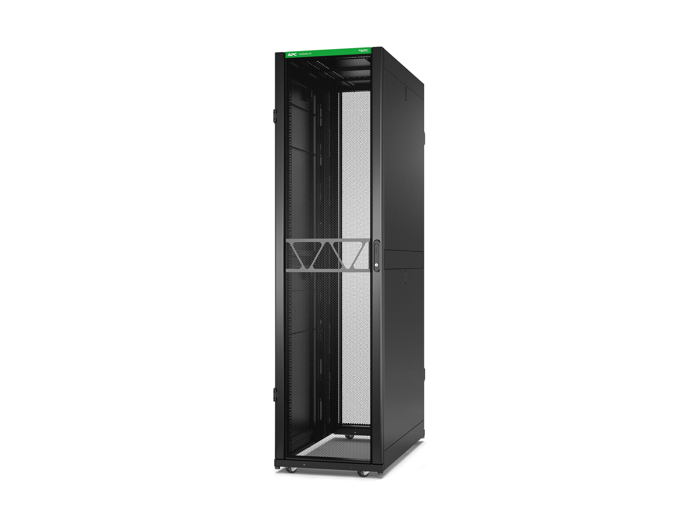 APC Rack Netshelter SX Server, 2e g�n�ration, 48U, 2 258H x 600L x 1 200D mm, avec panneaux lat�raux, noir