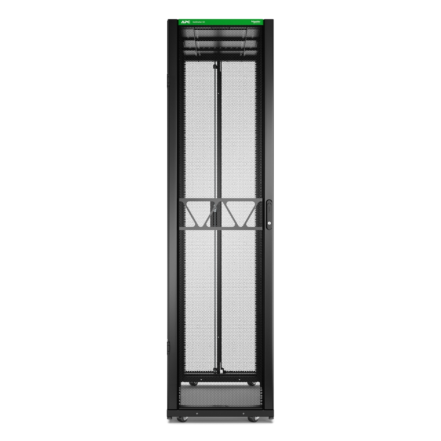 APC Rack Netshelter SX Server, 2e g�n�ration, 48U, 2 258H x 600L x 1 200D mm, avec panneaux lat�raux, noir