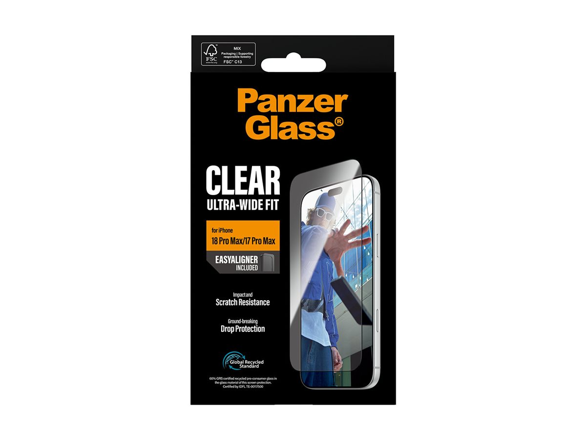 PanzerGlass Bildschirmschutz f�r Handy - Ultra-Wide Fit mit EasyAligner