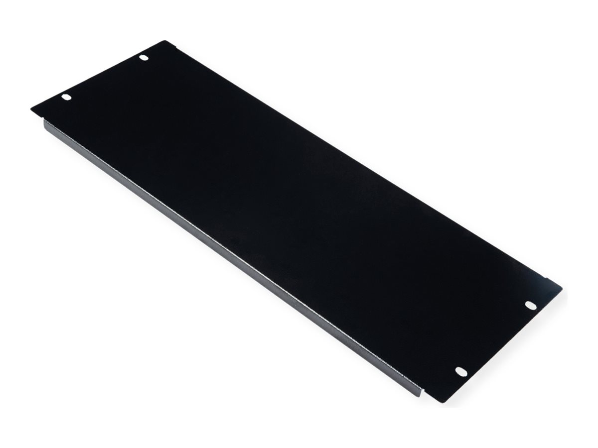 ROLINE Blindabdeckung - Jet Black, RAL 9005 - 4U - 48.3 cm (19)