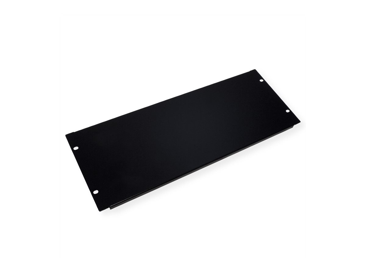 ROLINE Blindabdeckung - Jet Black, RAL 9005 - 4U - 48.3 cm (19)
