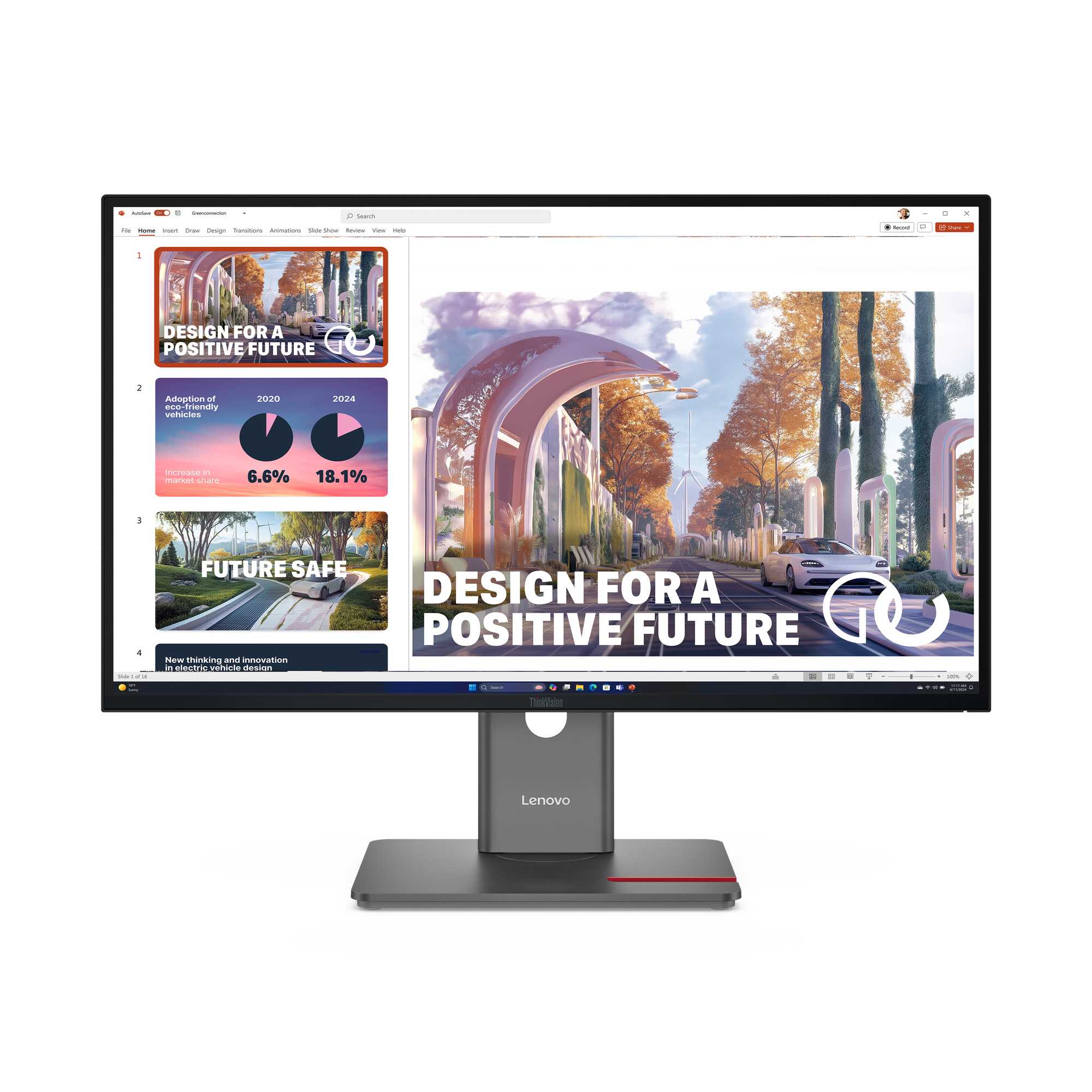 Lenovo ThinkVision P27QD-40 LED display 68,6 cm (27) 2560 x 1440 Pixel Wide Quad HD Nero