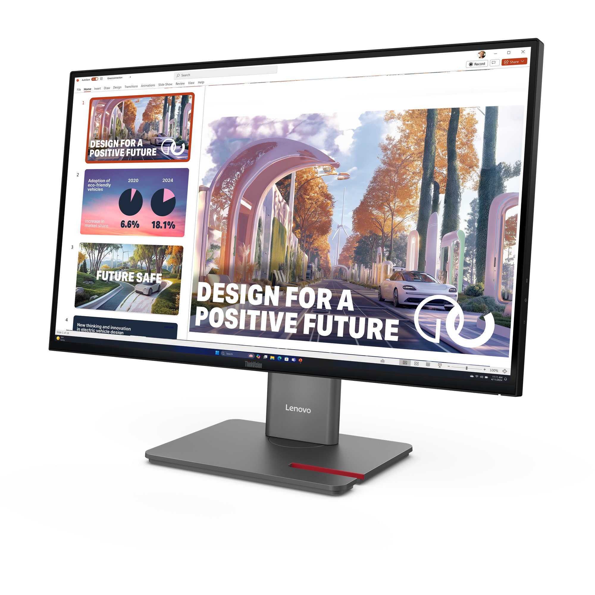 Lenovo ThinkVision P27QD-40 LED display 68,6 cm (27) 2560 x 1440 Pixel Wide Quad HD Nero