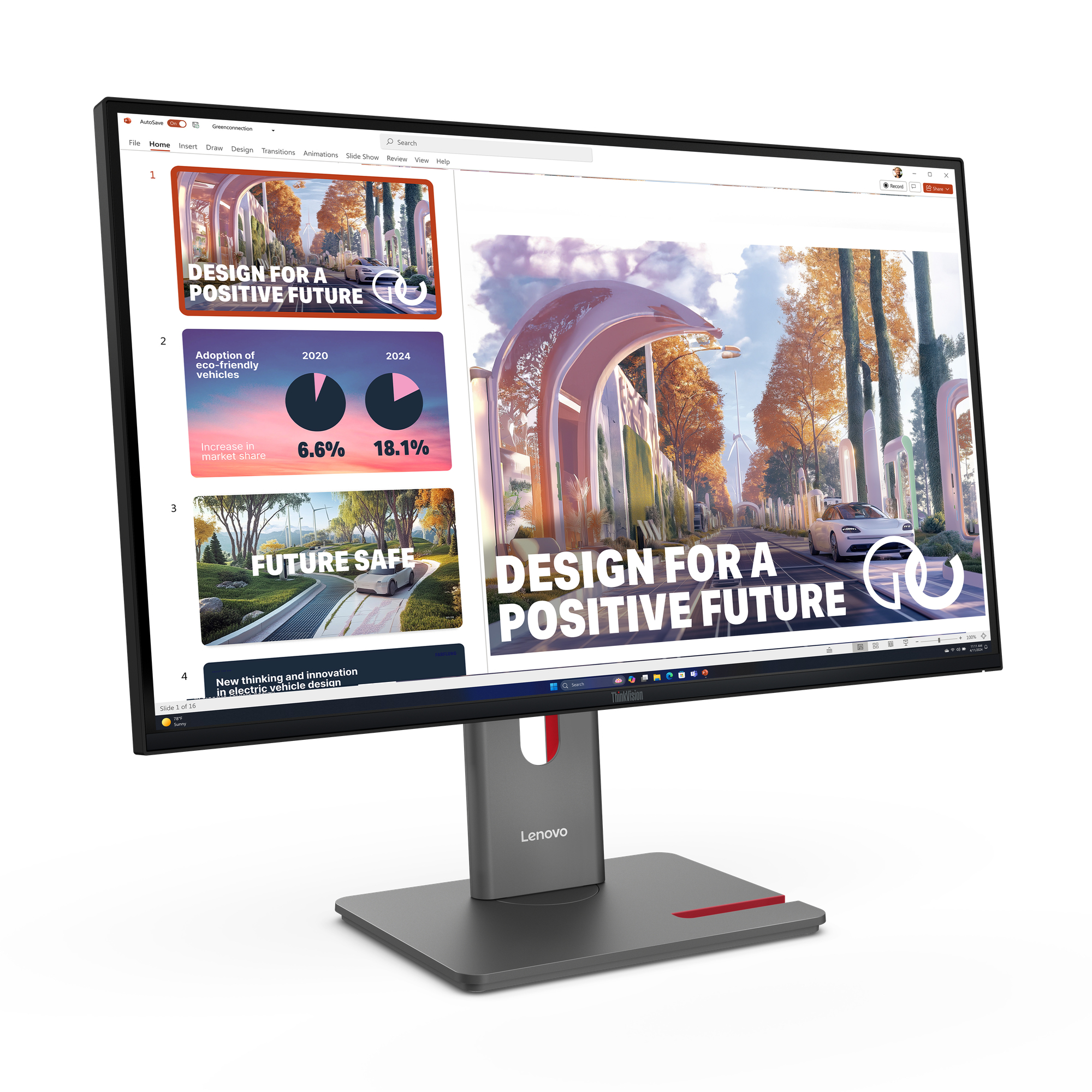 Lenovo ThinkVision P27QD-40 LED display 68,6 cm (27) 2560 x 1440 Pixel Wide Quad HD Nero