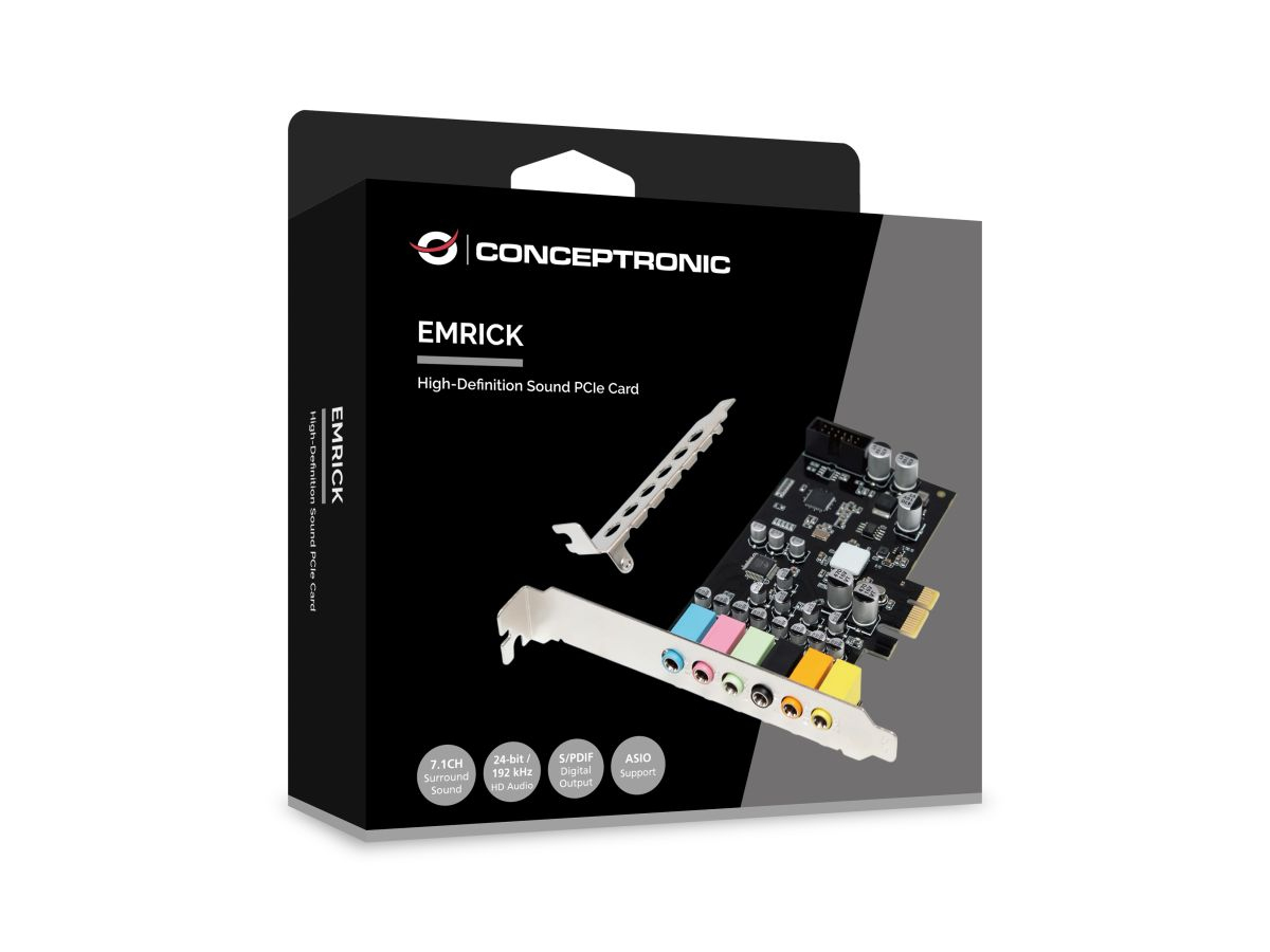 Conceptronic EMRICK15B scheda audio Interno 7.1 canali PCI-E x1