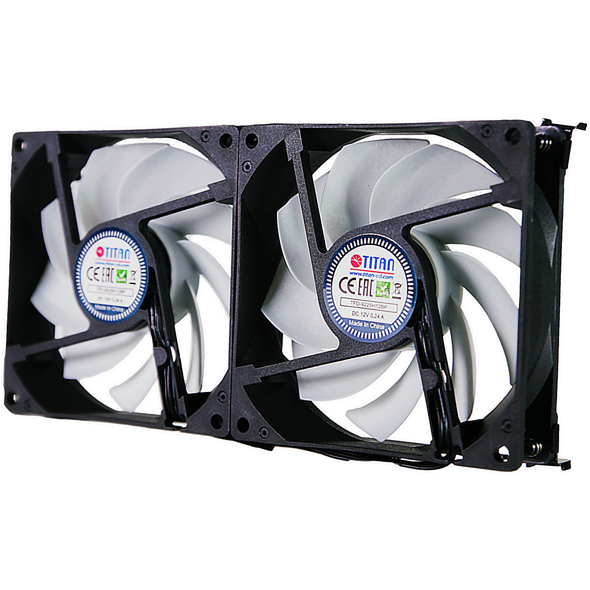 TITAN TTC-SC22 A/V2+ K�hlschrank-Doppell�fter 92x25mm IP55 f�r Camping - 12 V - 105,94 cfm