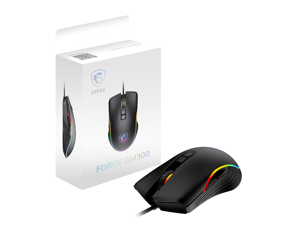 MSI Clutch GM300 Gaming Maus Black USB