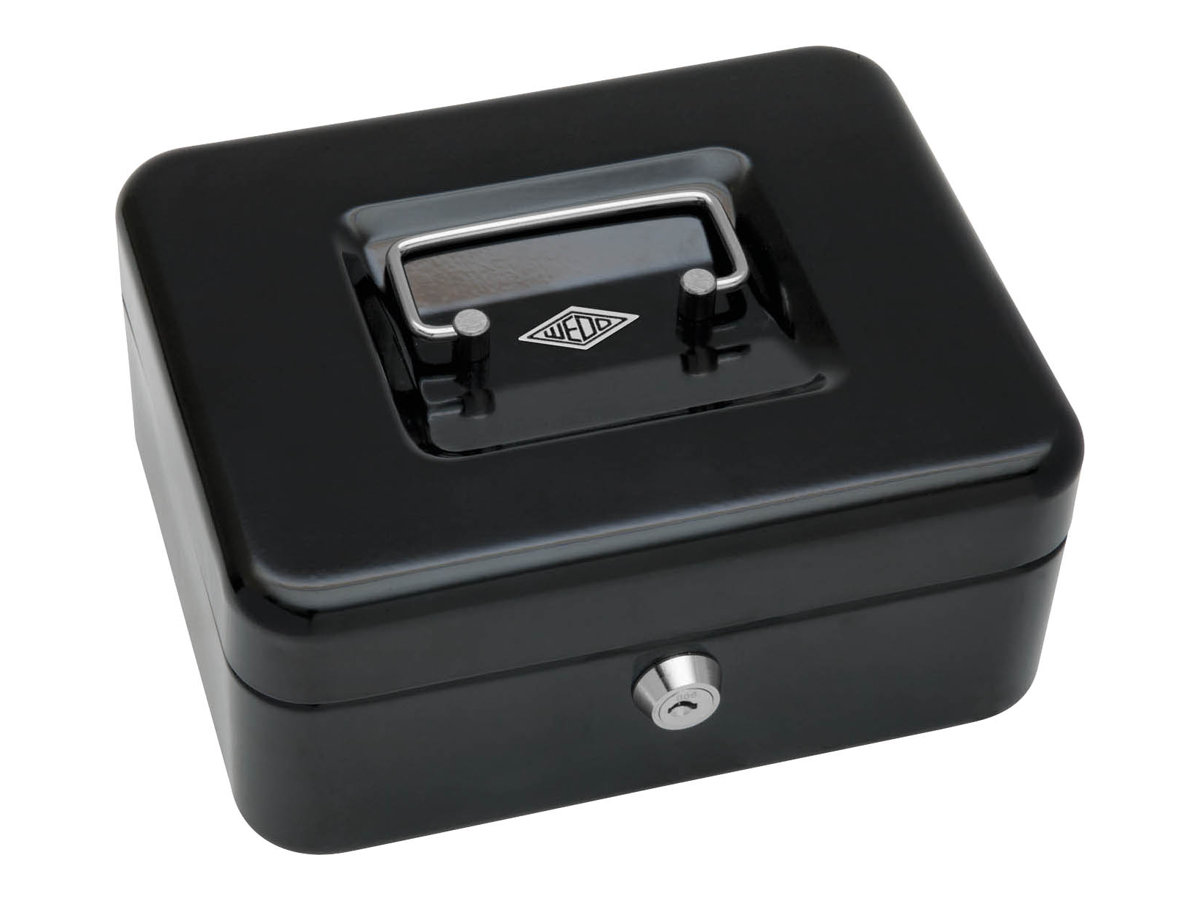 Wedo Cash box size 2 cash/ticket box Black