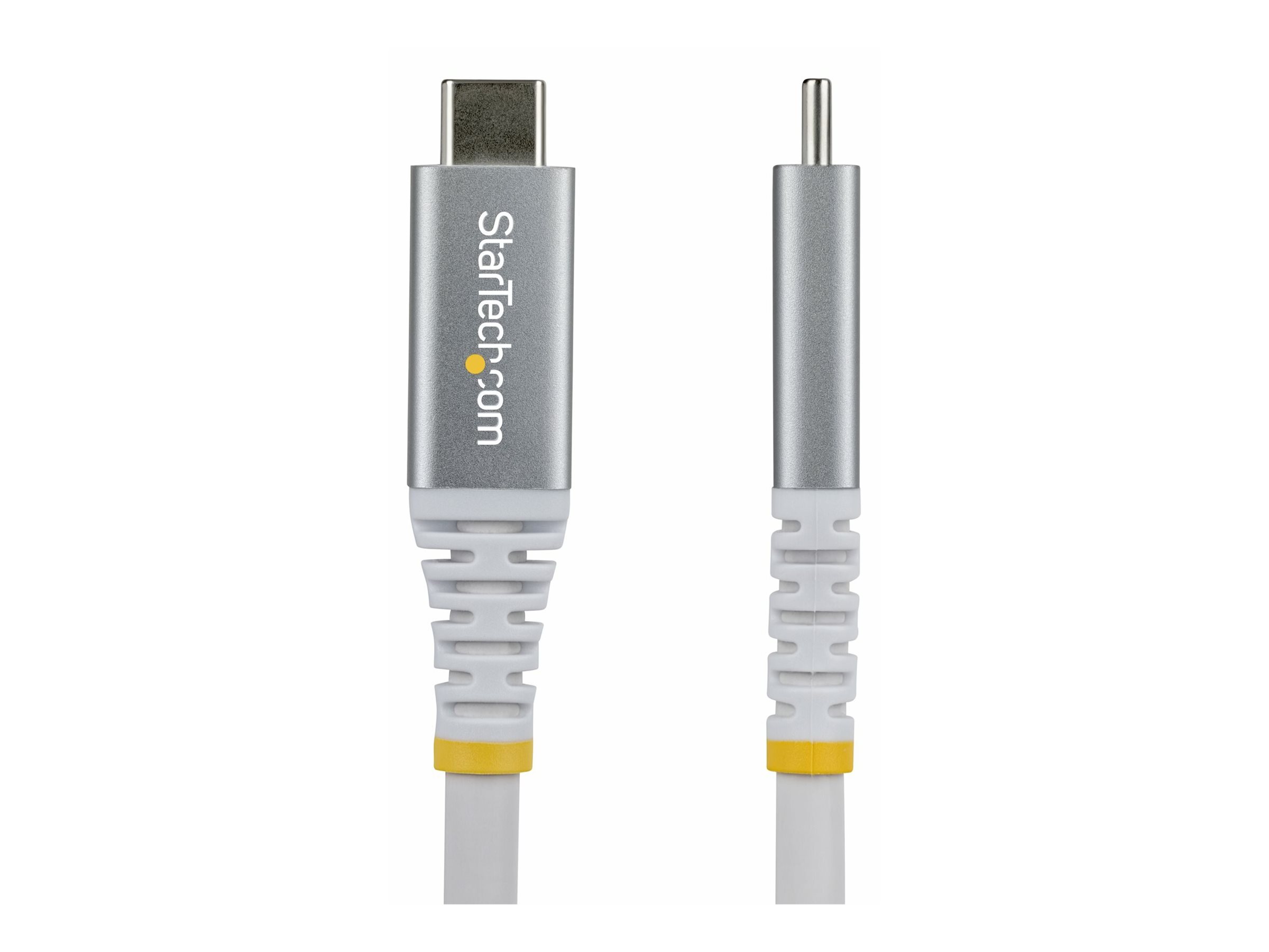StarTech.com Cavo USB4 da 3m, Cavo USB-C Certificato USB-IF, 20 Gbps, PD60W, DP 1.4 4K120Hz, Resistente Cavetto Tipo-C Doppio Strato Intrecciato in TPE, Bianco