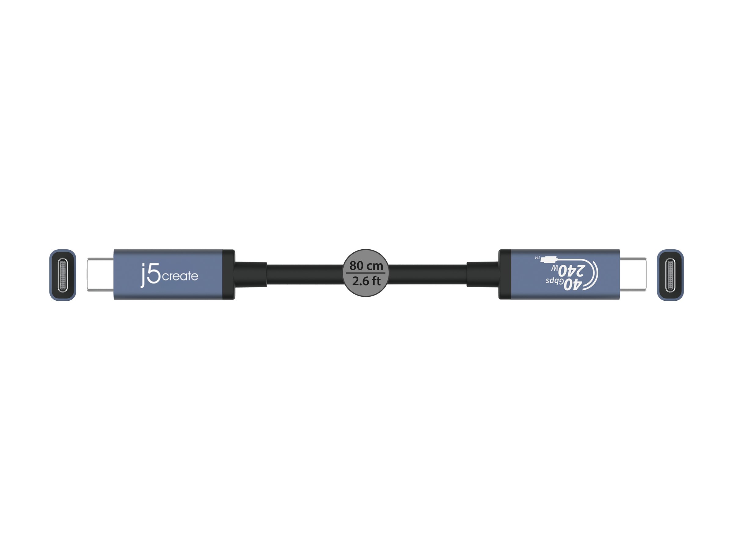 j5create JUC29L08 USB 40Gbps 240W USB Type-C� Cable