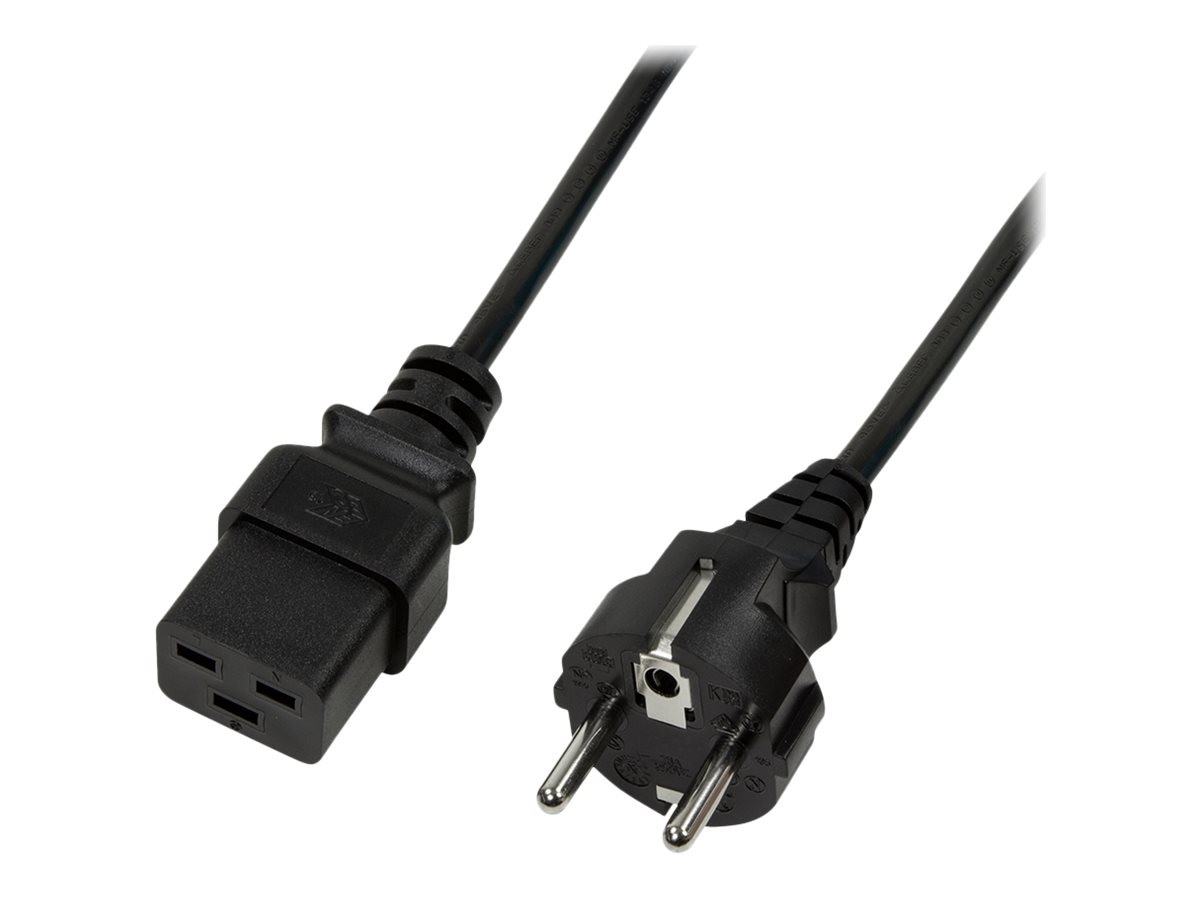 LogiLink CP153 cable de transmisi�n Negro 3 m CEE7/7 C19 acoplador