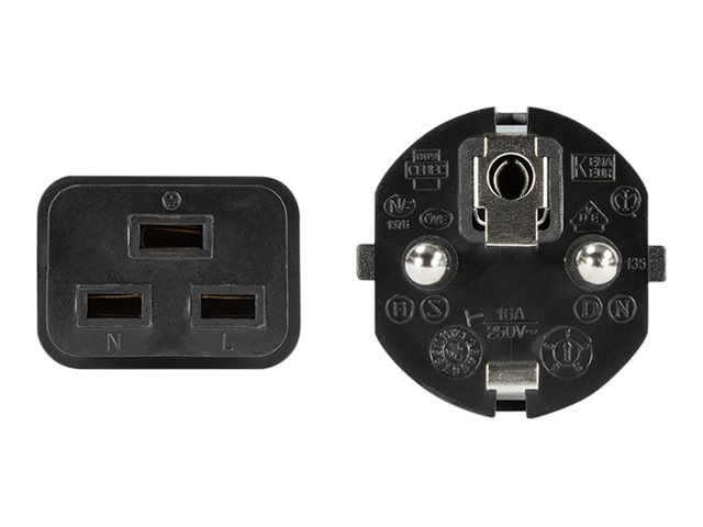 LogiLink CP153 cable de transmisi�n Negro 3 m CEE7/7 C19 acoplador