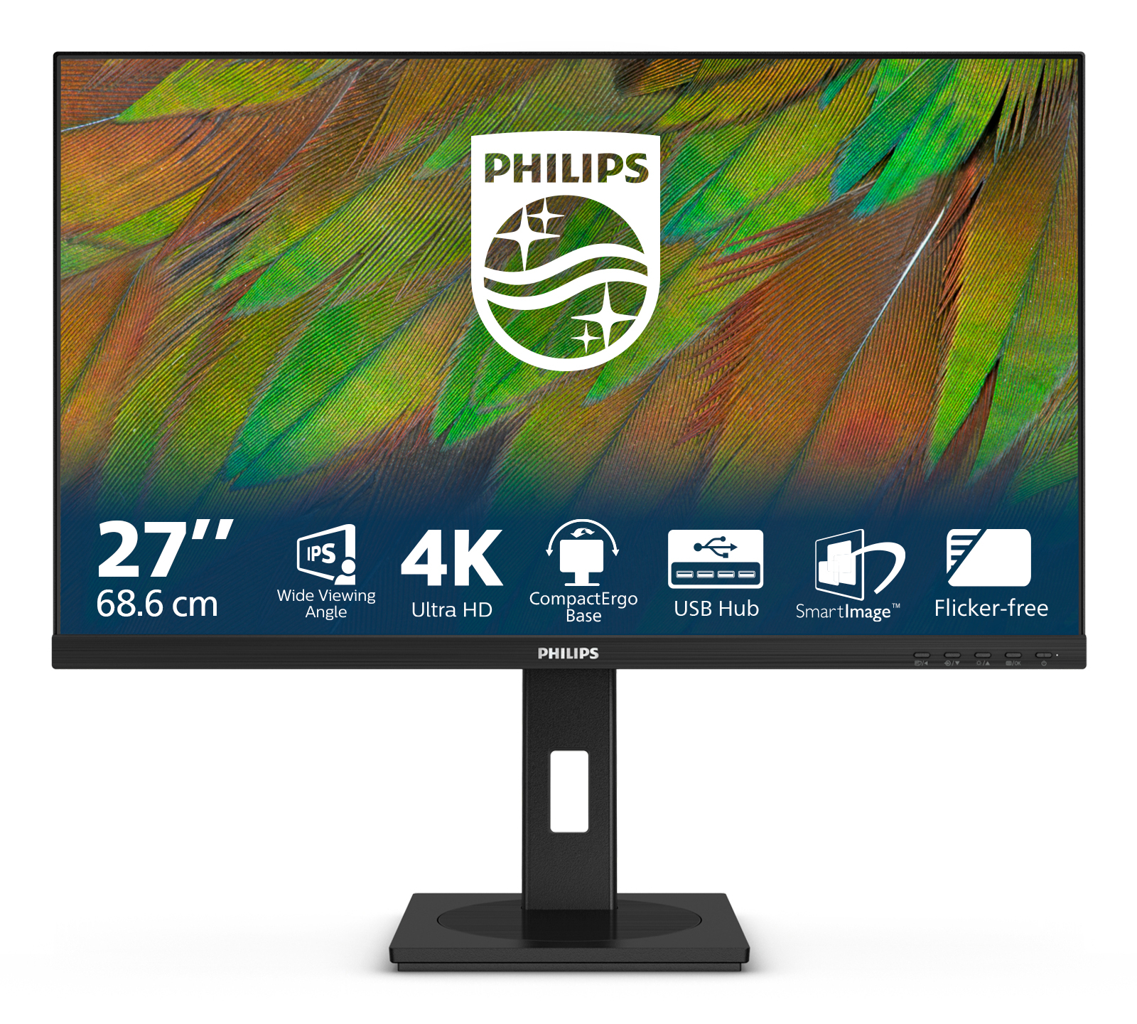 Philips 3000 series 27B1N3800/00 LED display 68,6 cm (27) 3840 x 2160 Pixel 4K Ultra HD LCD Nero