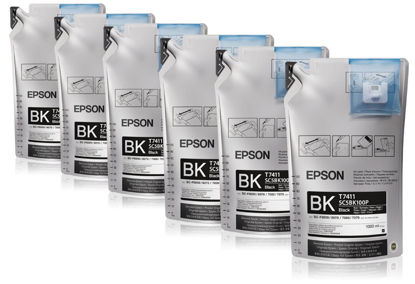 Epson UltraChrome DS Black T741100 (1Lx6packs)