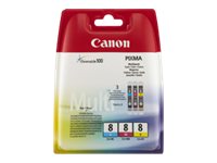 Canon CLI-8 C/M/Y Multi pack - 3er-Pack - Gelb, Cyan, Magenta