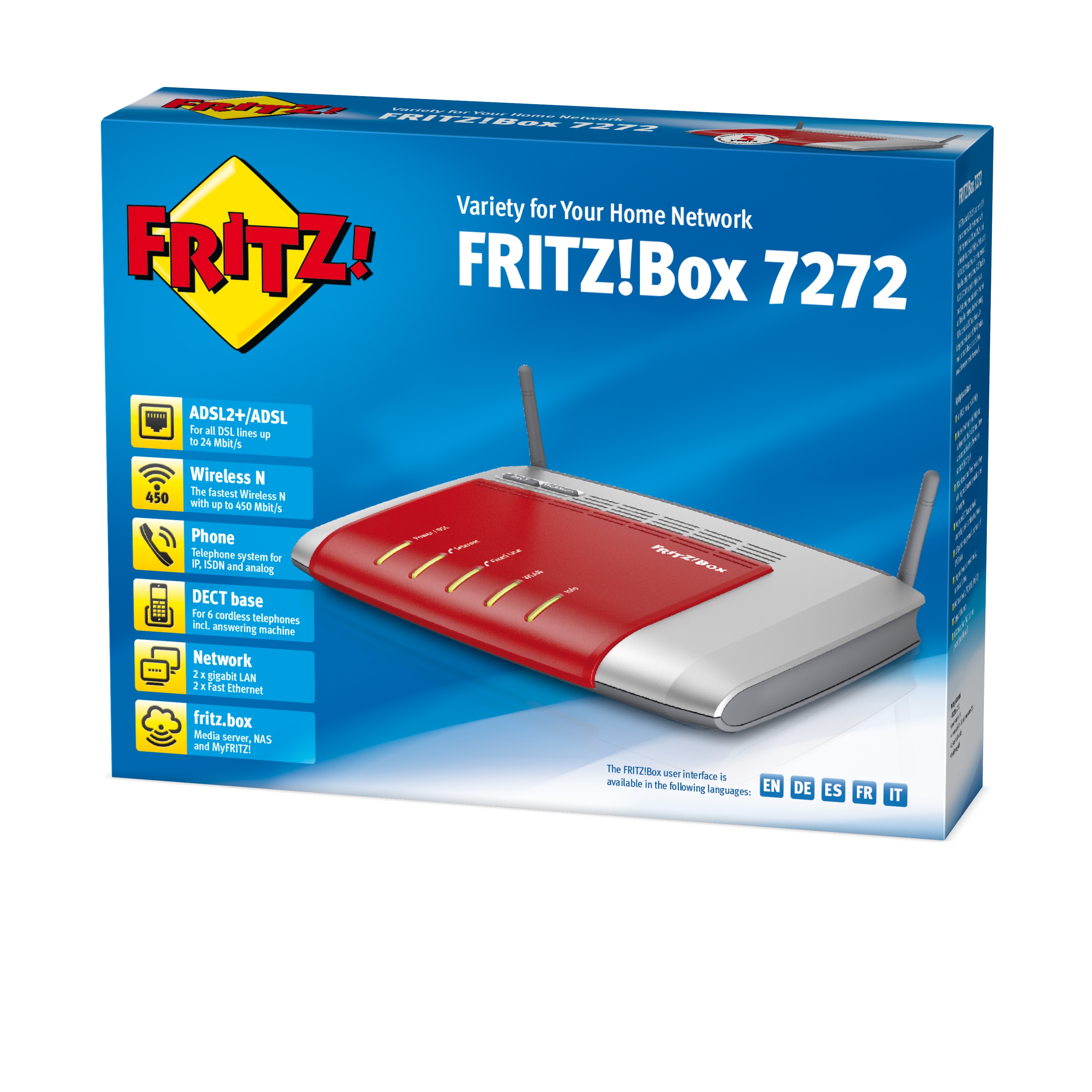 AVM FRITZ!Box 7272 International router inal�mbrico Gigabit Ethernet