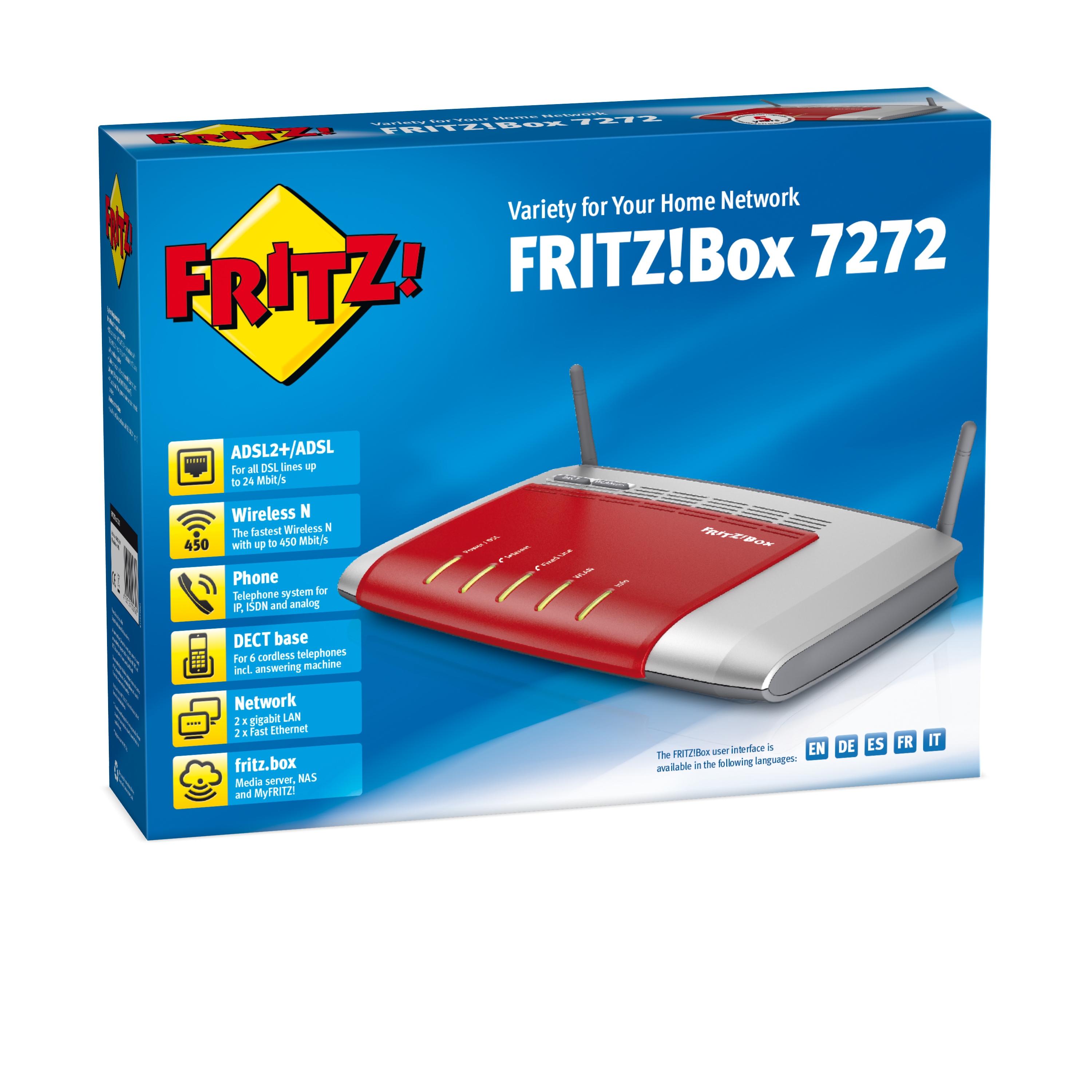 AVM FRITZ!Box 7272 International router inal�mbrico Gigabit Ethernet