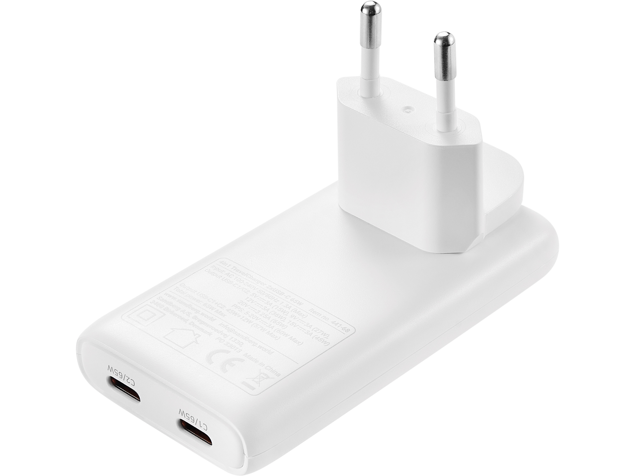 Sandberg 4in1 TravelCharger 2xUSB-C 65W