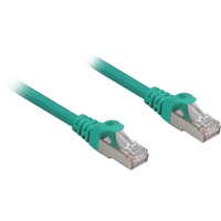 Sharkoon Cat.6a SFTP cable de red Verde 0,5 m Cat6a S/FTP (S-STP)