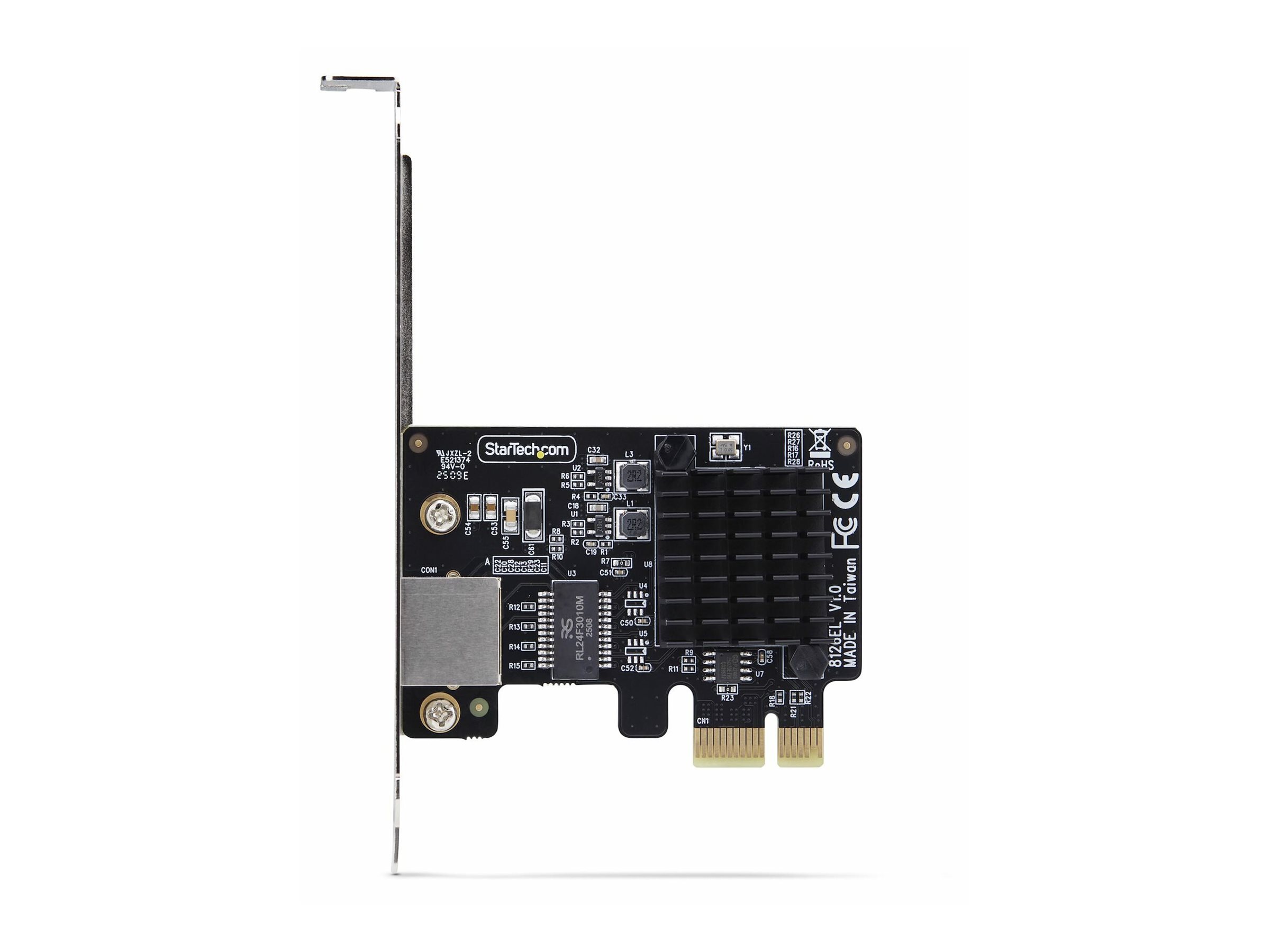 StarTech.com Carte Rseau PCIe Gigabit 5G  1 Port, Carte LAN PCI Express 5G/2,5G/1G/100M/10M, Realtek RTL8126, Windows et Linux, Conforme TAA
