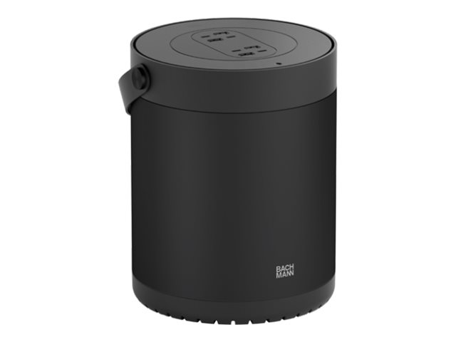 Bachmann MOV E 1xCEE7/3 2xUSB A/C schwarz m. Adapter