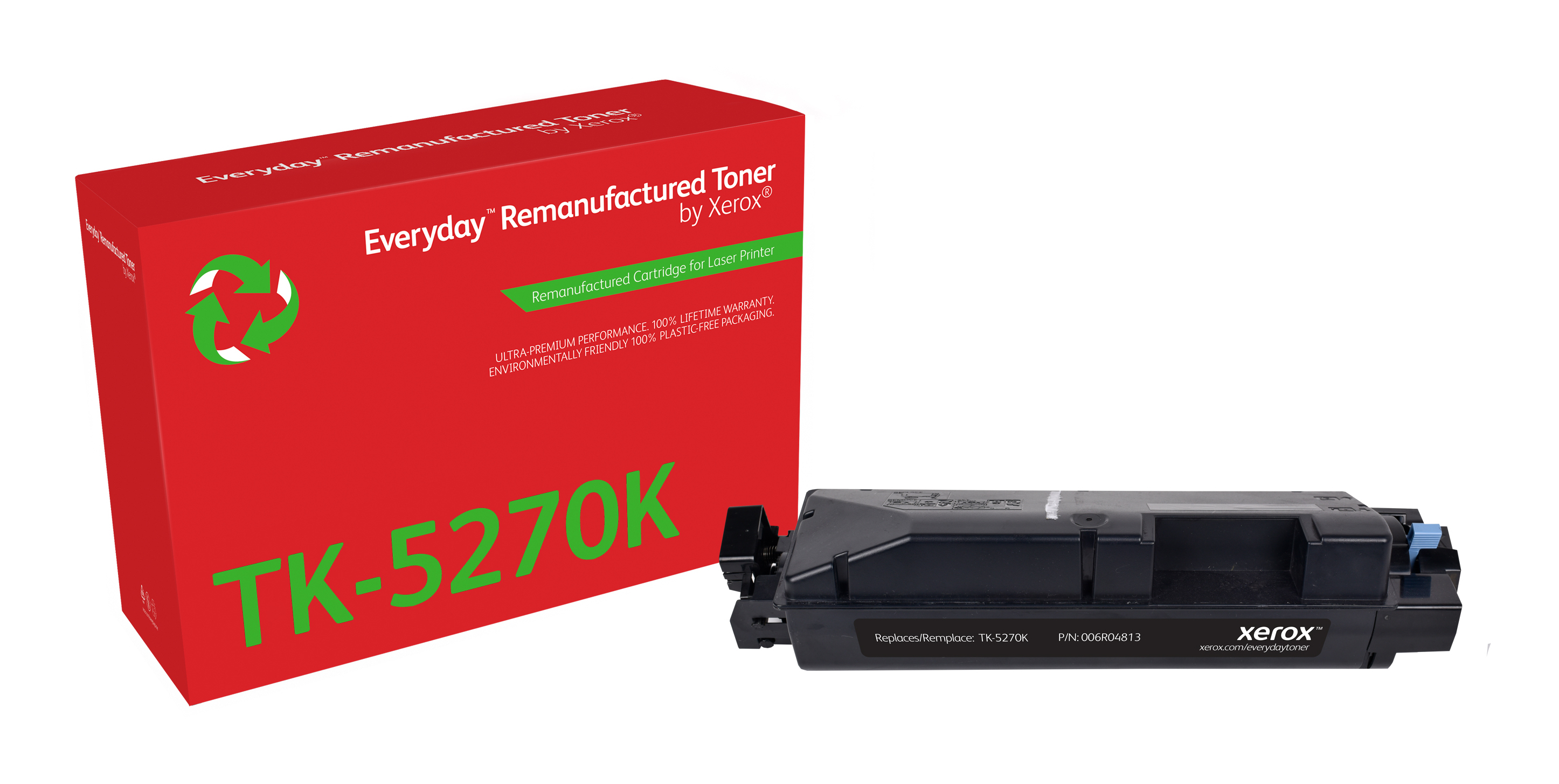 Remanufacturado Everyday Tner Everyday Negro remanufacturado de Xerox es compatible con Kyocera TK-5270K, Capacidad estndar