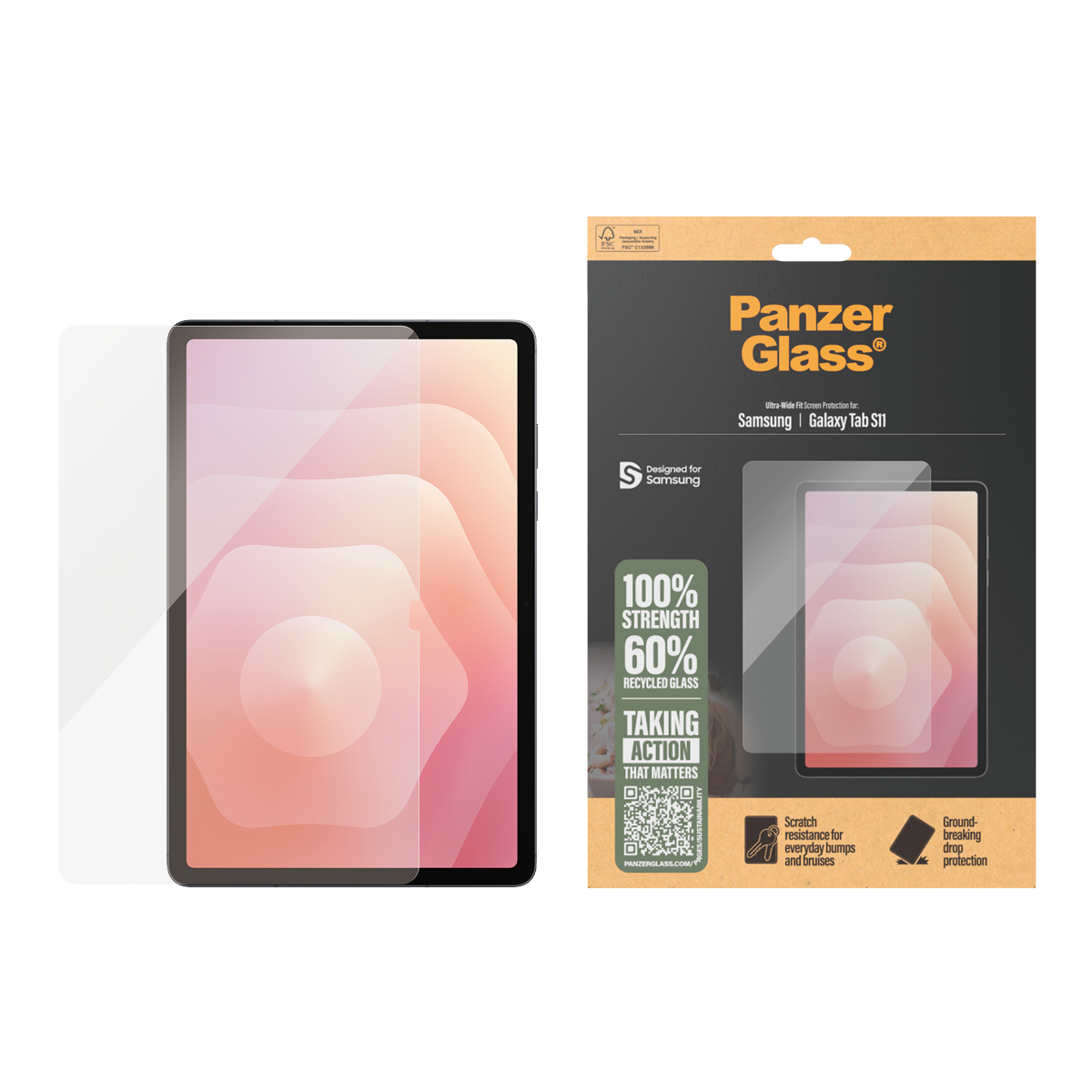 PanzerGlass Bildschirmschutz f�r Tablet - ultrabreite